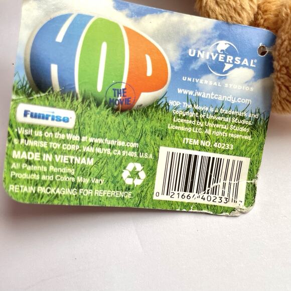 Hop The Movie Lot of 2 Mini Plush Bunny Rabbit 6" Boy Pink Beret Stuffed Animal - Picture 7 of 8